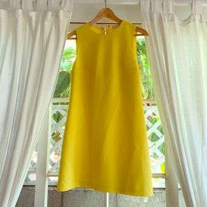 Alice and Olivia Yellow A-Line Dress
